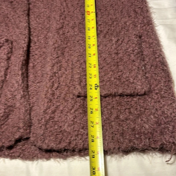 Dreamers by Durant Fuzzy, Popcorn, Chunky Open Front Cardigan with Pockets - Picture 7 of 10